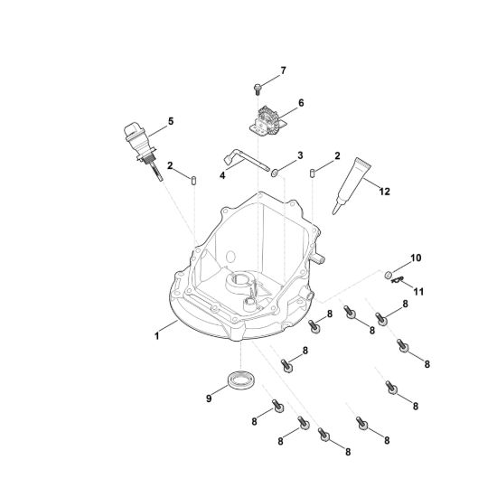 Picture of J - Meccanismo regolatore e coppa dell'olio EVC 200.1 (EVC200-0002)
